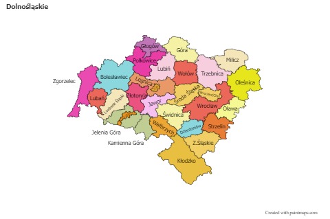 Sample Maps for Dolnośląskie (colored)
