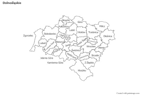Sample Maps for Dolnośląskie (black-white)