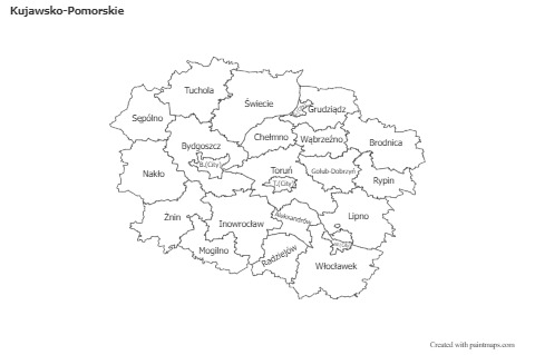 Sample Maps for Kujawsko-Pomorskie (black-white)