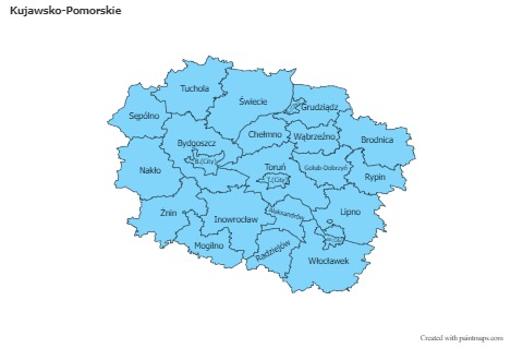 Sample Maps for Kujawsko-Pomorskie (blue)