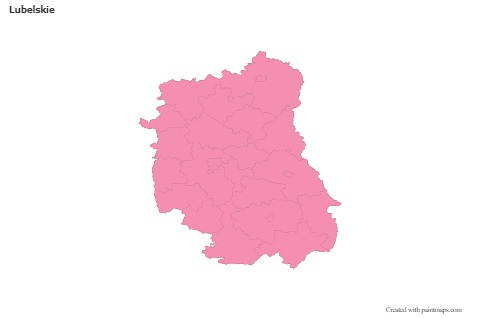 Lubelskie için Örnek Haritalar (pembe,anahat)