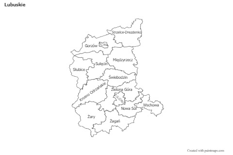 Sample Maps for Lubuskie (black-white)