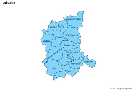 Sample Maps for Lubuskie (blue)
