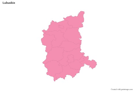 Sample Maps for Lubuskie (pink,outline)