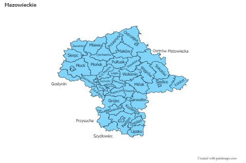 Sample Maps for Mazowieckie (blue)