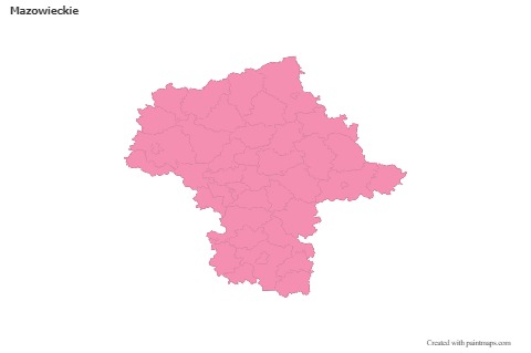Sample Maps for Mazowieckie (pink,outline)