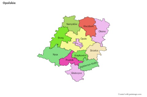 Sample Maps for Opolskie (colored)