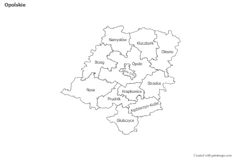Sample Maps for Opolskie (black-white)