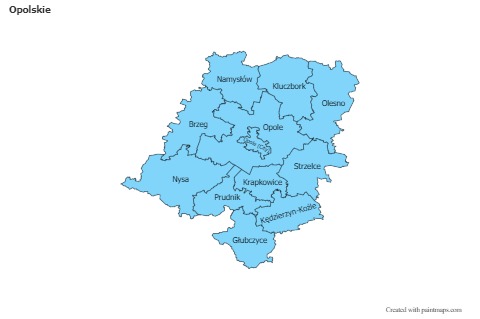 Sample Maps for Opolskie (blue)