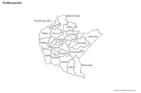 Sample Maps for Podkarpackie (black-white)