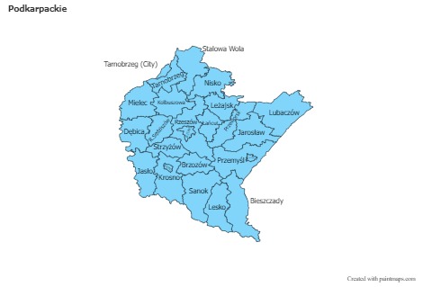 Sample Maps for Podkarpackie (blue)