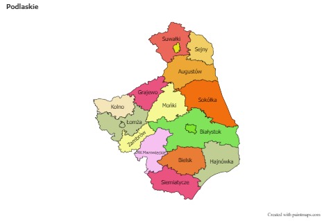 Sample Maps for Podlaskie (colored)