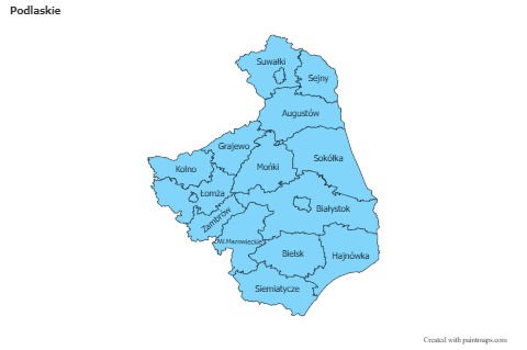 Sample Maps for Podlaskie (blue)
