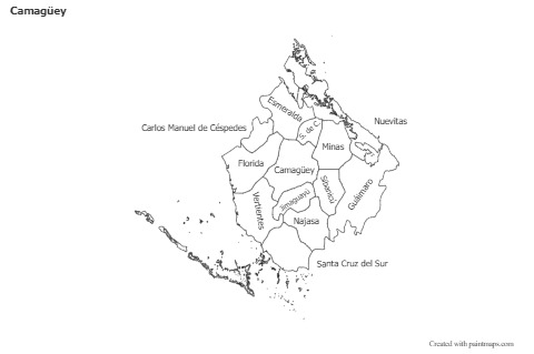 Mapas de muestra para Camagüey (blanco-negro)