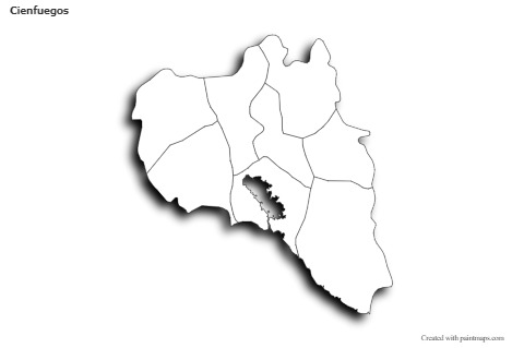 Sample Maps for Cienfuegos (black-white,shadowy)