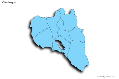 Sample Maps for Cienfuegos (blue,shadowy)