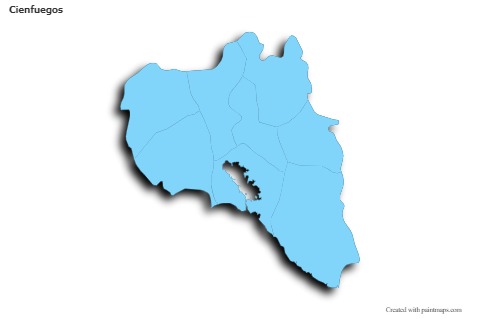 Sample Maps for Cienfuegos (blue,outline,shadowy)