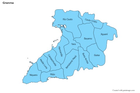 Sample Maps for Granma (blue)