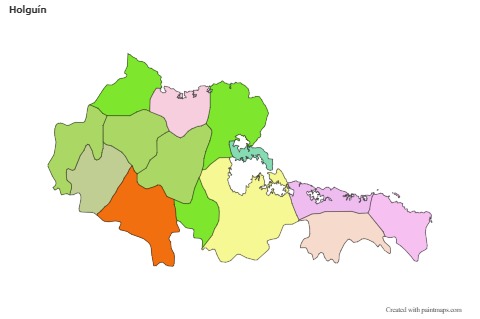 Sample Maps for Holguín (colored)