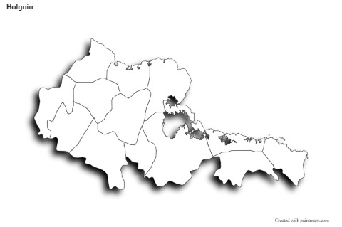 Sample Maps for Holguín (black-white,shadowy)