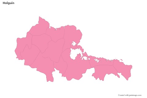 Sample Maps for Holguín (pink,outline)