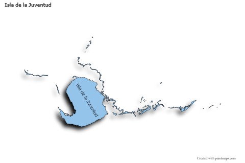 Mapas de muestra para Isla de la Juventud (coloreado,sombrío)