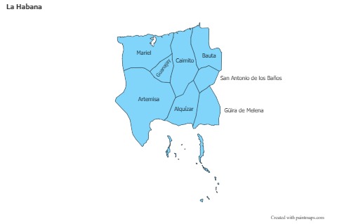 Sample Maps for La Habana (blue)