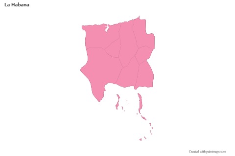 Sample Maps for La Habana (pink,outline)