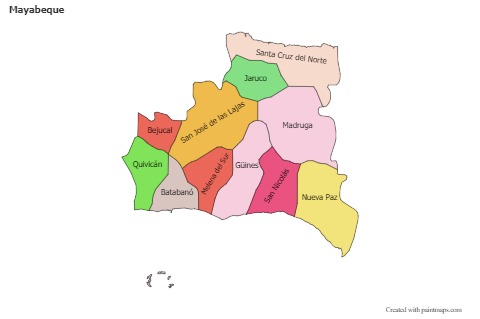 Sample Maps for Mayabeque (colored)