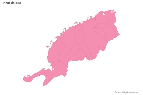 Sample Maps for Pinar del Río (pink,outline)
