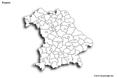 Sample Maps for Bayern (black-white,shadowy)