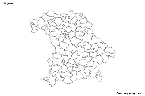 Sample Maps for Bayern (black-white)