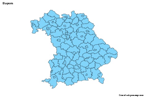Sample Maps for Bayern (blue)