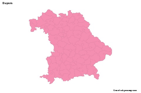 Sample Maps for Bayern (pink,outline)