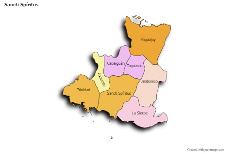 Sample Maps for Sancti Spíritus (colored,shadowy)