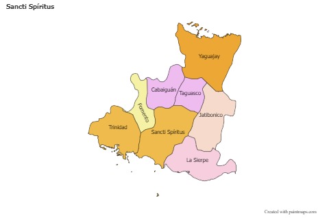 Sample Maps for Sancti Spíritus (colored)