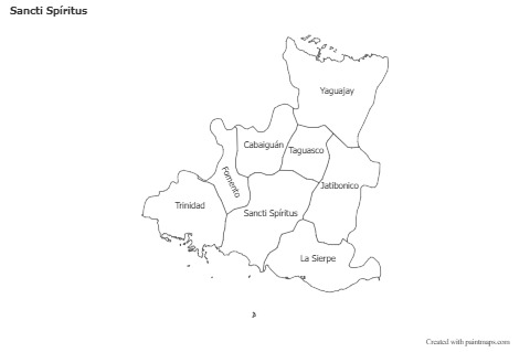 Sample Maps for Sancti Spíritus (black-white)