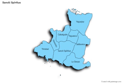 Sample Maps for Sancti Spíritus (blue,shadowy)