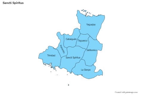 Sample Maps for Sancti Spíritus (blue)