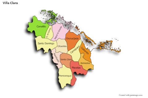 Sample Maps for Villa Clara (colored,shadowy)
