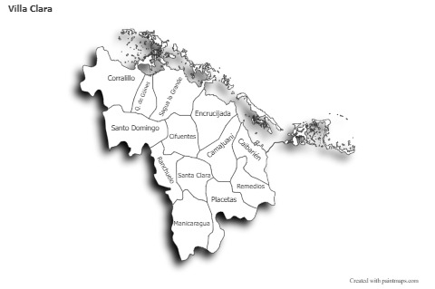 Sample Maps for Villa Clara (black-white,shadowy)