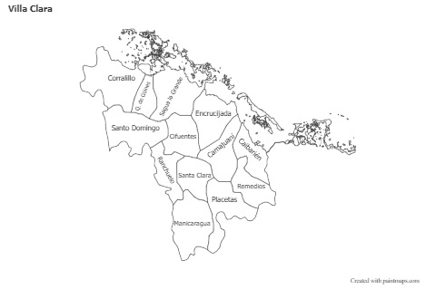 Sample Maps for Villa Clara (black-white)