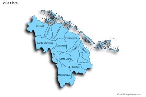 Sample Maps for Villa Clara (blue,shadowy)