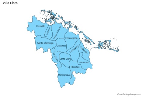 Sample Maps for Villa Clara (blue)