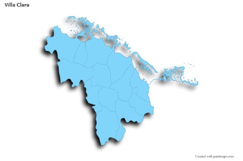 Sample Maps for Villa Clara (blue,outline,shadowy)