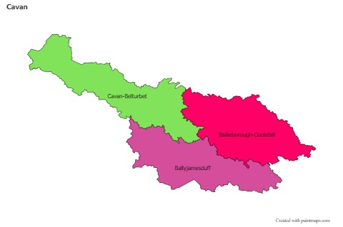 Sample Maps for Cavan (colored)