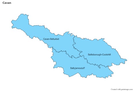 Sample Maps for Cavan (blue)