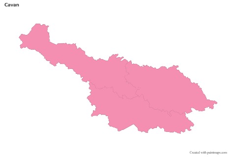 Sample Maps for Cavan (pink,outline)