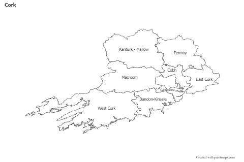 Sample Maps for Cork (black-white)