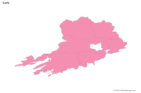 Sample Maps for Cork (pink,outline)